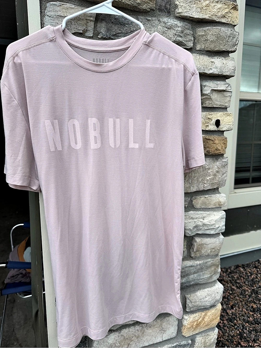 NOBULL Short Sleeve Tee Logo Pink large